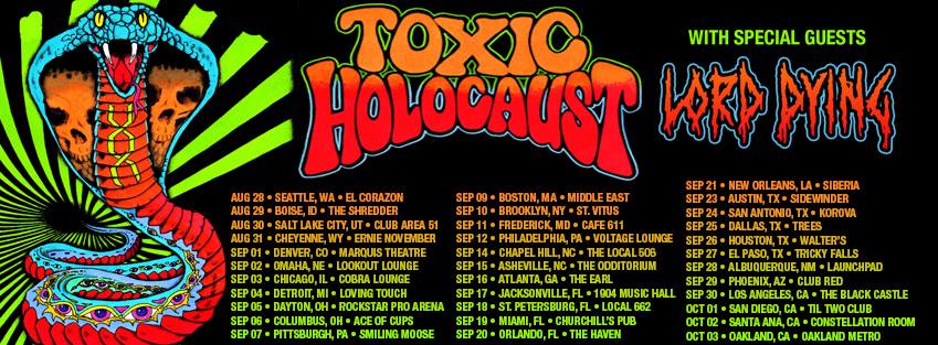 Toxic Holocaust tour banner